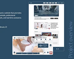 Example of UX Design Web CPR+